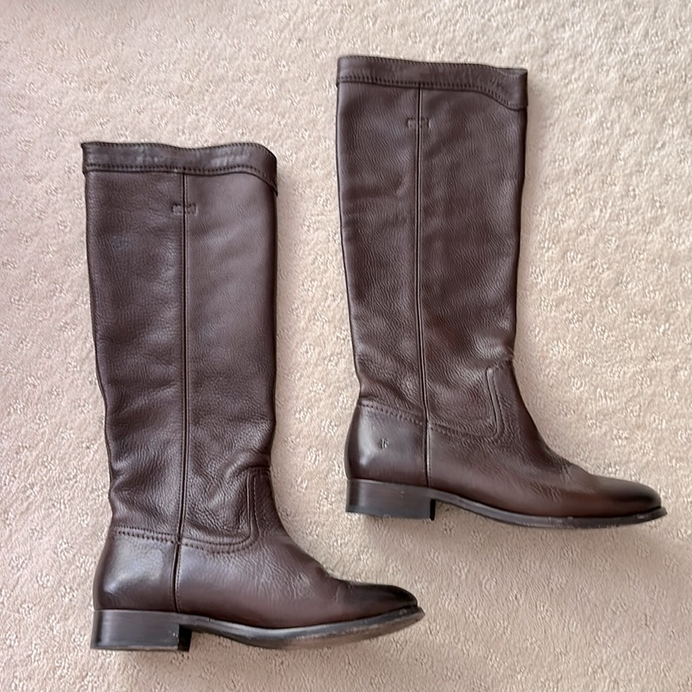 Leather FRYE Riding boots-chocolate